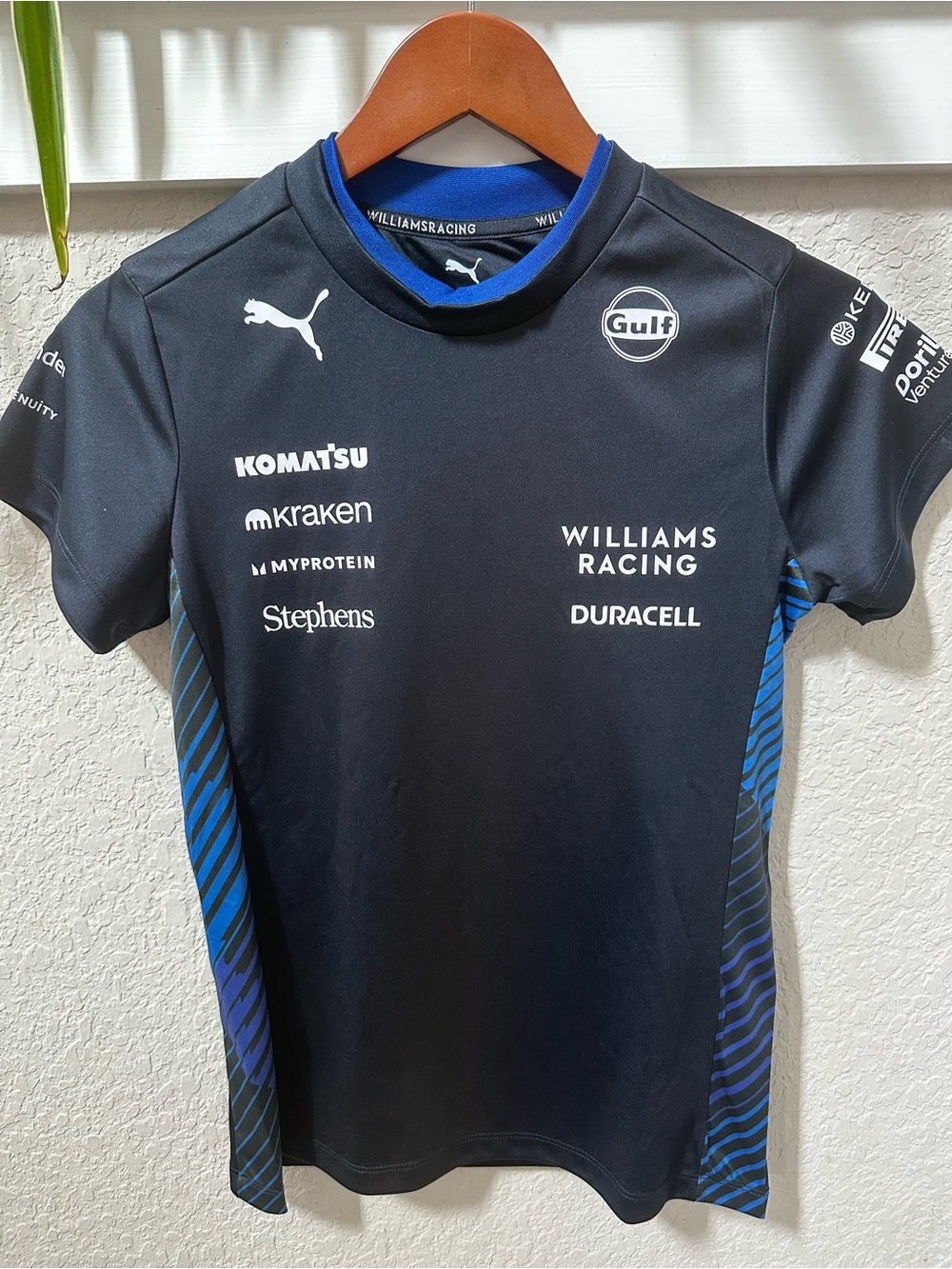 Williams F1 Women's XS Team Tee - Dark Navy with Blue Accent NWT